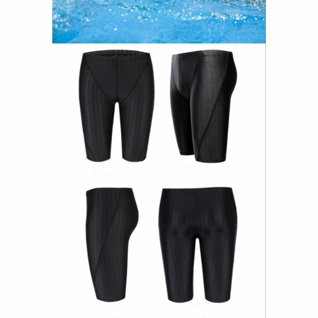 メンズ 競泳水着 スイムキャップ 膝丈 スイミング スイムウェア 水着 L ⓪ メンズの水着/浴衣(水着)の商品写真
