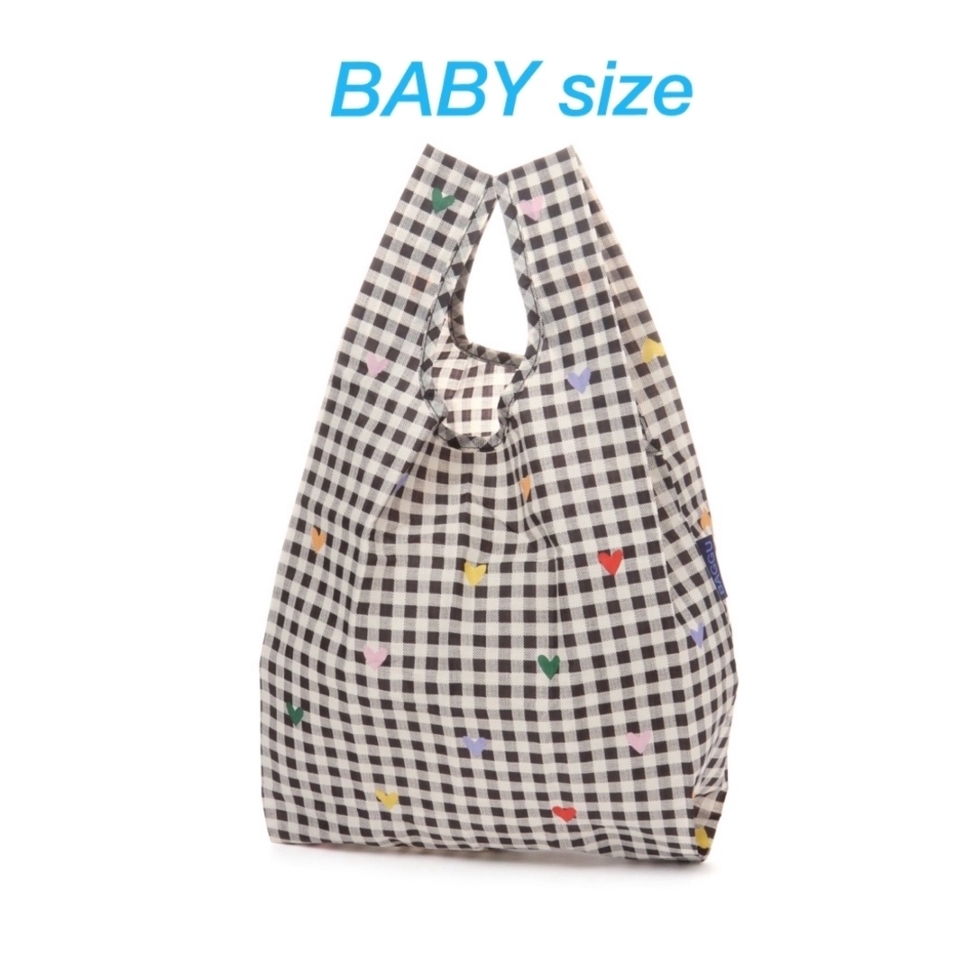 BAGGU(バグゥ)の【新品未使用】BAGGU バグー baby  ギンガムハート レディースのバッグ(エコバッグ)の商品写真