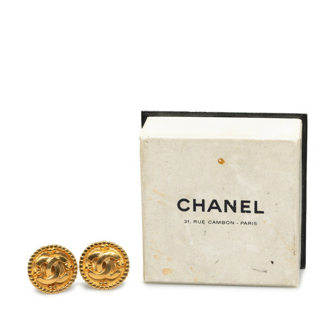 CHANEL(シャネル)のシャネル ヴィンテージ ココマーク ミルグレイン イヤリング メッキ レディース CHANEL 【222-47572】 レディースのアクセサリー(イヤリング)の商品写真