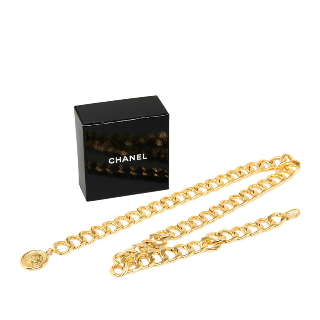 CHANEL(シャネル)の美品 シャネル ココマーク カンボン メダル 1990 チェーン ベルト メッキ レディース CHANEL 【222-47586】 レディースのファッション小物(ベルト)の商品写真