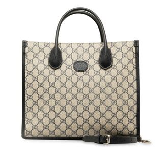 グッチ(Gucci)の美品 グッチ GGスプリーム GGスモール トートバッグ ショルダーバッグ 2WAY 659983 PVC レディース GUCCI 【222-48212】(トートバッグ)