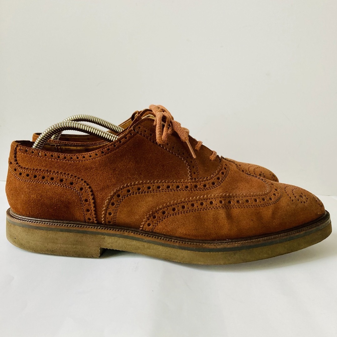 Giorgio Armani(ジョルジオアルマーニ)のジョルジオ アルマーニ 濃茶 ウイングチップ 25.5cm  除菌・消臭済み メンズの靴/シューズ(ドレス/ビジネス)の商品写真