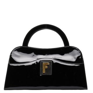 フェンディ(FENDI)のフェンディ ロゴ ゴールド金具 ハンドバッグ パテントレザー レディース FENDI 【1-0148990】(ハンドバッグ)