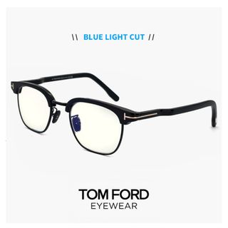 トムフォード(TOM FORD)の【新品】 トムフォード TF5932-D-B 001 度なし ブルーライトカット メガネ TOM FORD FT5932-d-b/v 001 tf5932db tf5932db tomford 伊達メガネ サングラス uvカット メンズ レディース ユニセックス モデル 黒縁 黒ぶち ブロー サーモント型 アジアンフィット 日本企画(サングラス/メガネ)