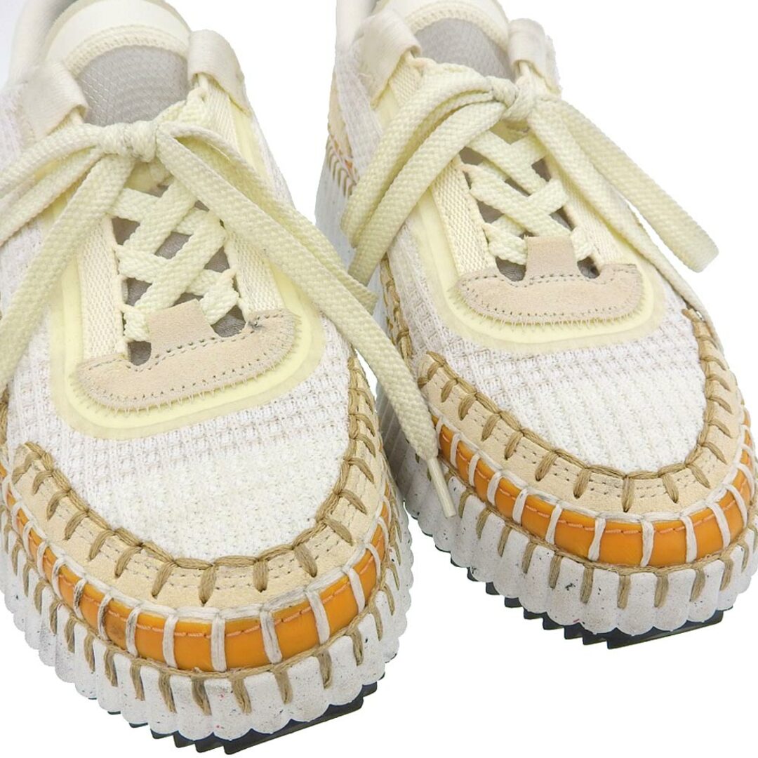 Chloe(クロエ)のクロエ 美品 Chloe クロエ NAMA SNEAKERS リサイクル素材 スニーカー シューズ レディース ホワイト系 35 35 レディースの靴/シューズ(その他)の商品写真