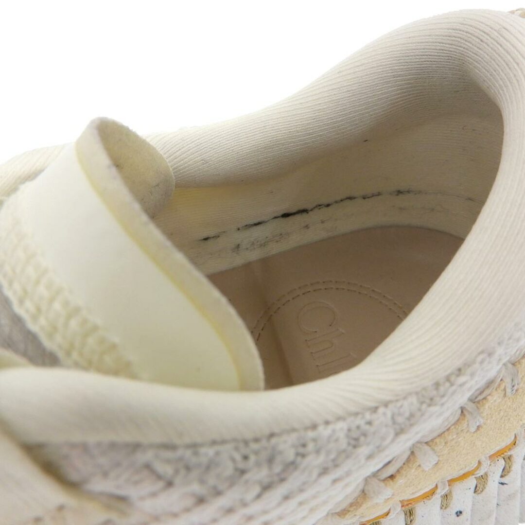 Chloe(クロエ)のクロエ 美品 Chloe クロエ NAMA SNEAKERS リサイクル素材 スニーカー シューズ レディース ホワイト系 35 35 レディースの靴/シューズ(その他)の商品写真