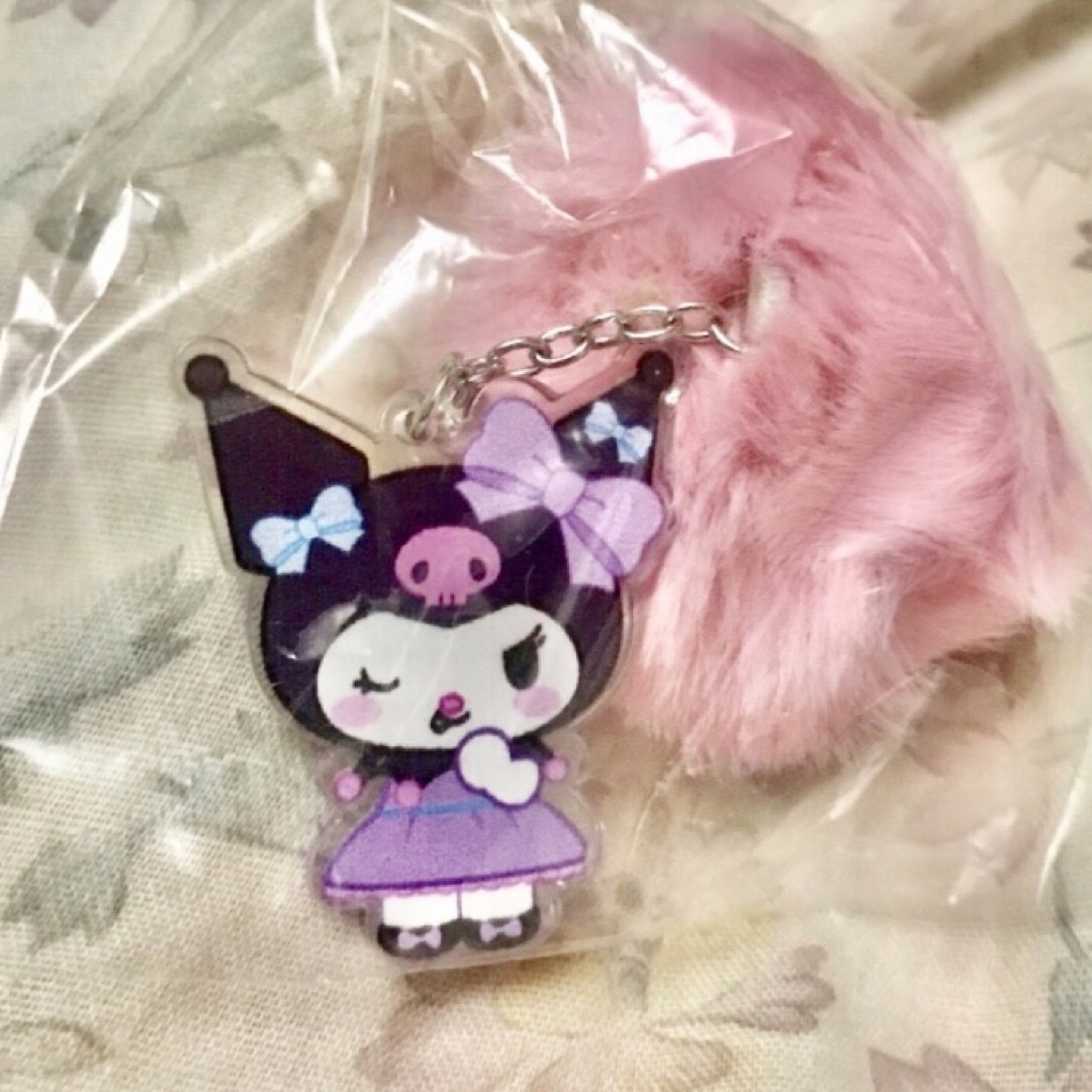 サンリオ(サンリオ)のサンリオ 💜 クロミ 💜アクリルチャーム💜ピンク ボンボン チャーム^o^ エンタメ/ホビーのおもちゃ/ぬいぐるみ(キャラクターグッズ)の商品写真