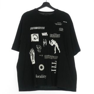 アザー(other)のVIER ANTWERP × th products プリントTシャツ 46 黒(Tシャツ/カットソー(半袖/袖なし))