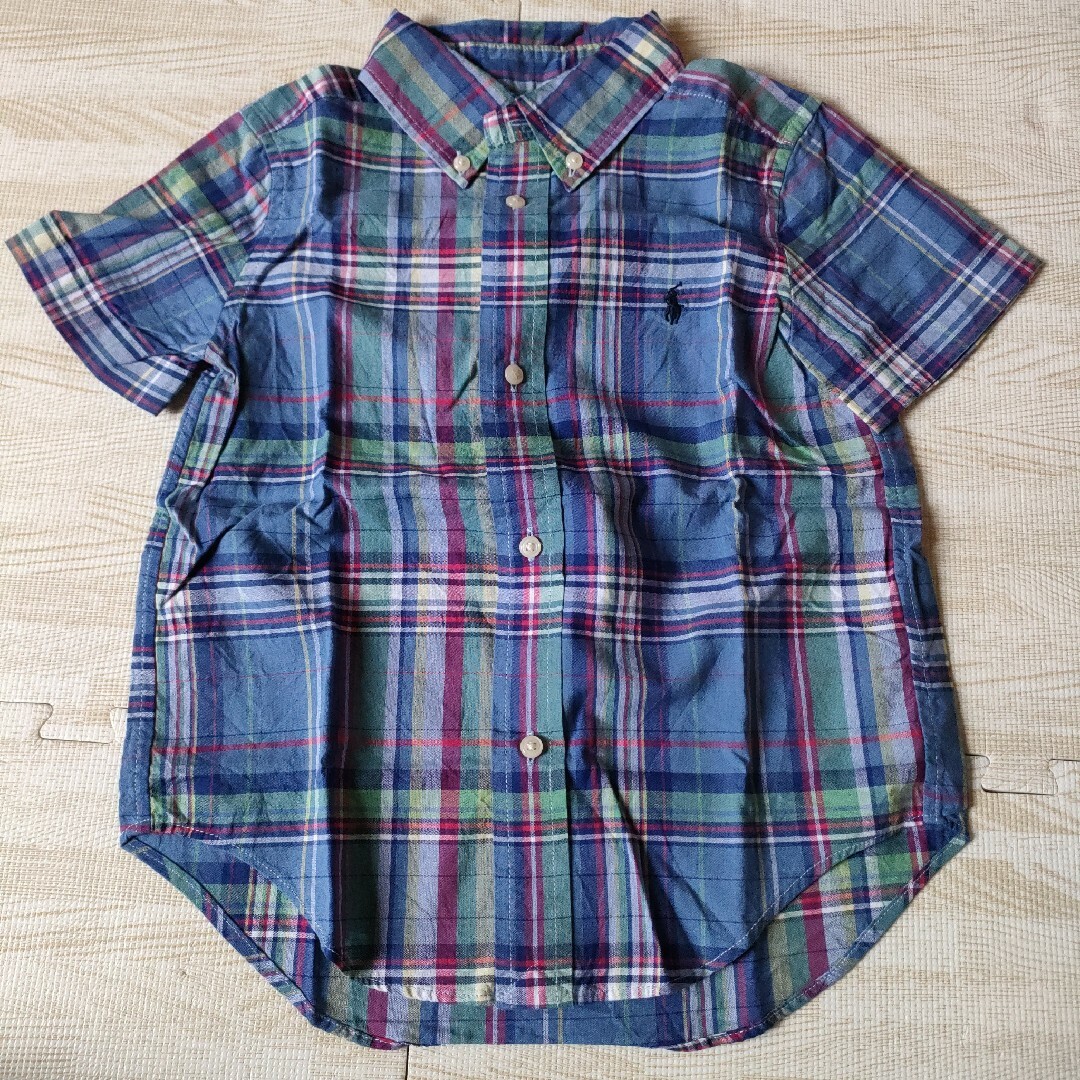 Ralph Lauren(ラルフローレン)のラルフローレン キッズ チェック柄ネルシャツ 100cm キッズ/ベビー/マタニティのキッズ服男の子用(90cm~)(Tシャツ/カットソー)の商品写真