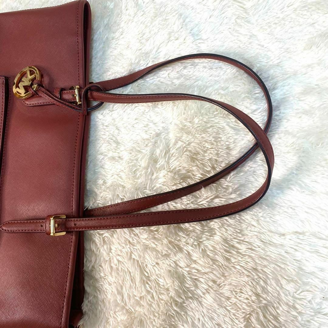 Michael Kors(マイケルコース)の【極美品】マイケルコース　トートバック　A4　 ブラウン　ハンドバック　レザー レディースのバッグ(トートバッグ)の商品写真