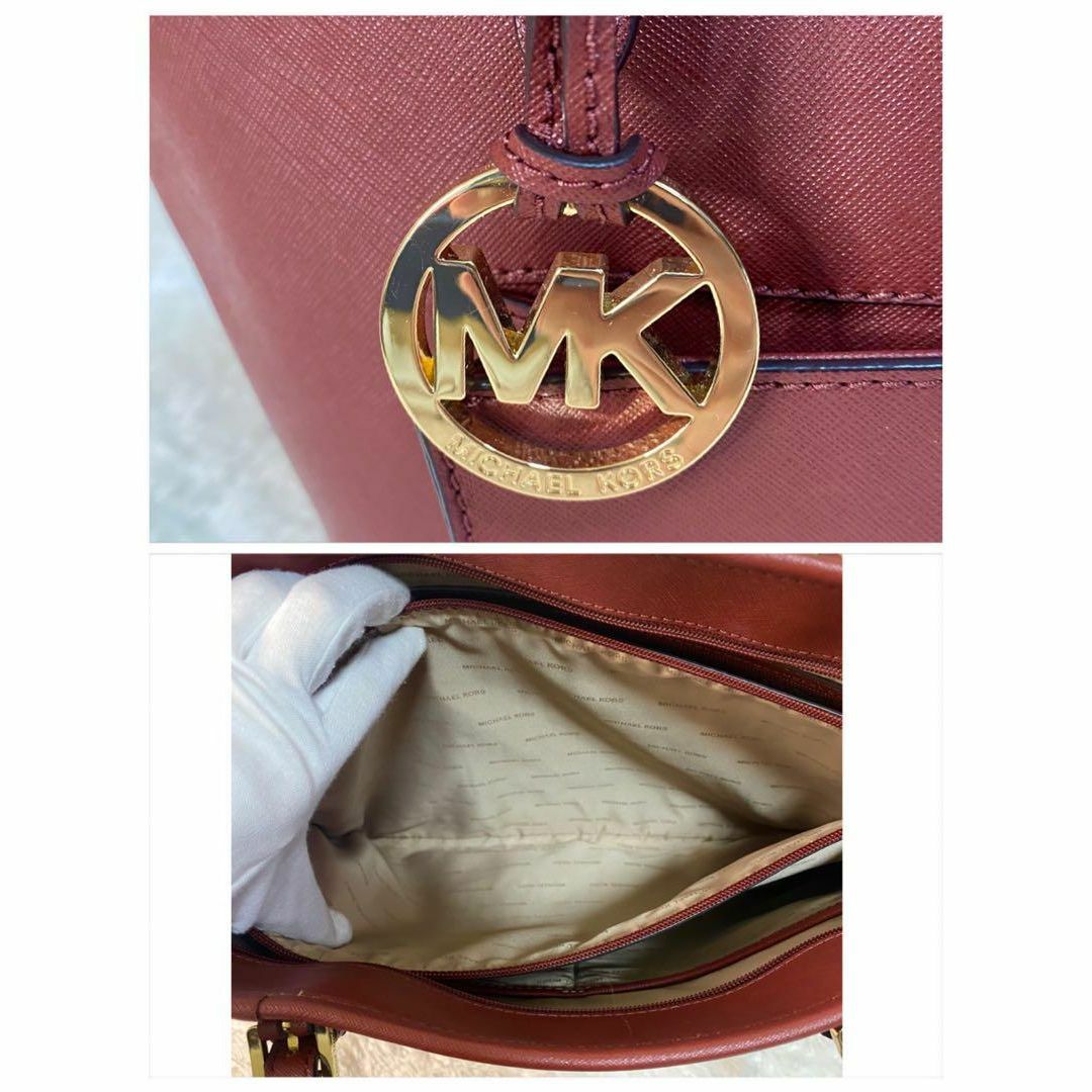 Michael Kors(マイケルコース)の【極美品】マイケルコース　トートバック　A4　 ブラウン　ハンドバック　レザー レディースのバッグ(トートバッグ)の商品写真