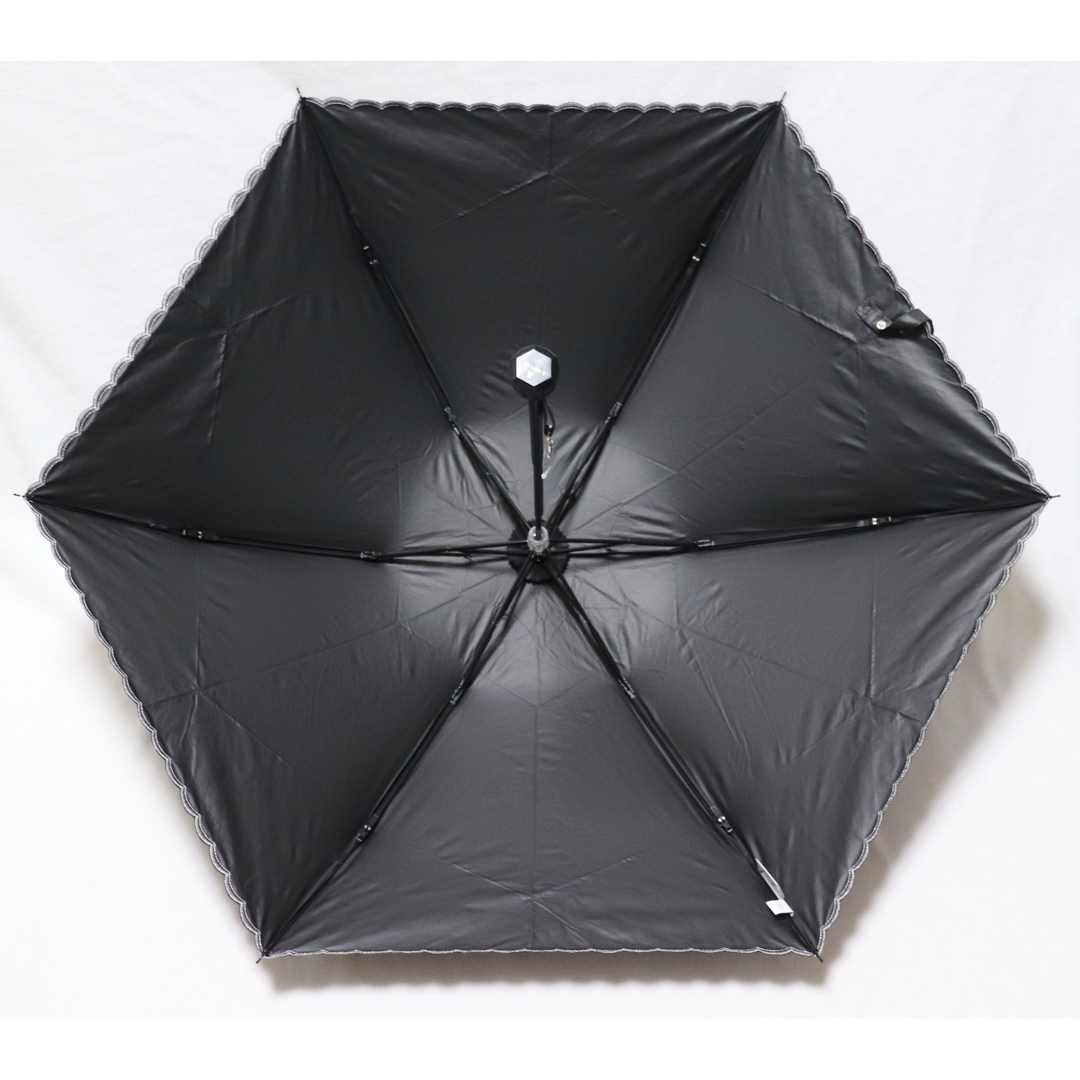 LANVIN en Bleu(ランバンオンブルー)の《ランバン》新品 遮光生地使用 軽量 豪華レース・刺繍 晴雨兼用折りたたみ傘 レディースのファッション小物(傘)の商品写真