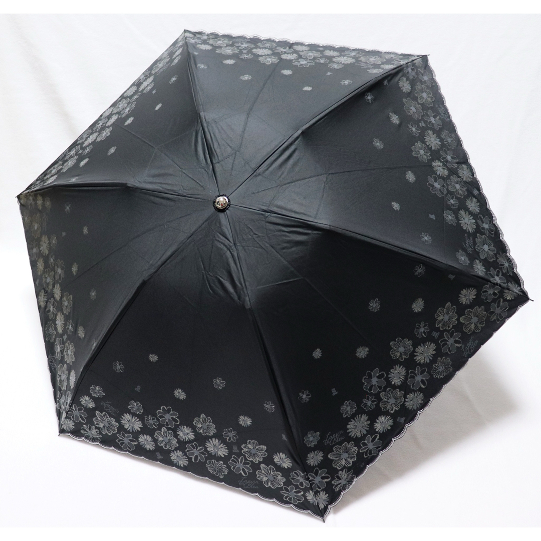 LANVIN en Bleu(ランバンオンブルー)の《ランバン》新品 遮光生地使用 軽量 豪華レース・刺繍 晴雨兼用折りたたみ傘 レディースのファッション小物(傘)の商品写真
