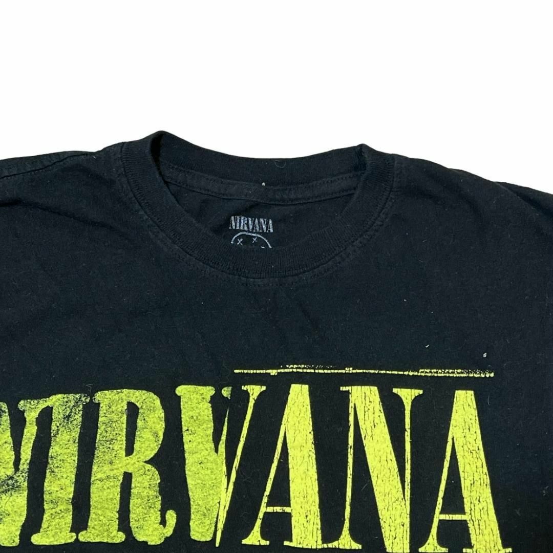 MUSIC TEE(ミュージックティー)のNIRVANA 半袖バンドTシャツ ニコちゃん ロック スマイル バンTa97 メンズのトップス(Tシャツ/カットソー(半袖/袖なし))の商品写真