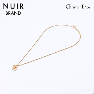 Christian Dior - ディオール Dior CDロゴ ラインストーン ネックレス