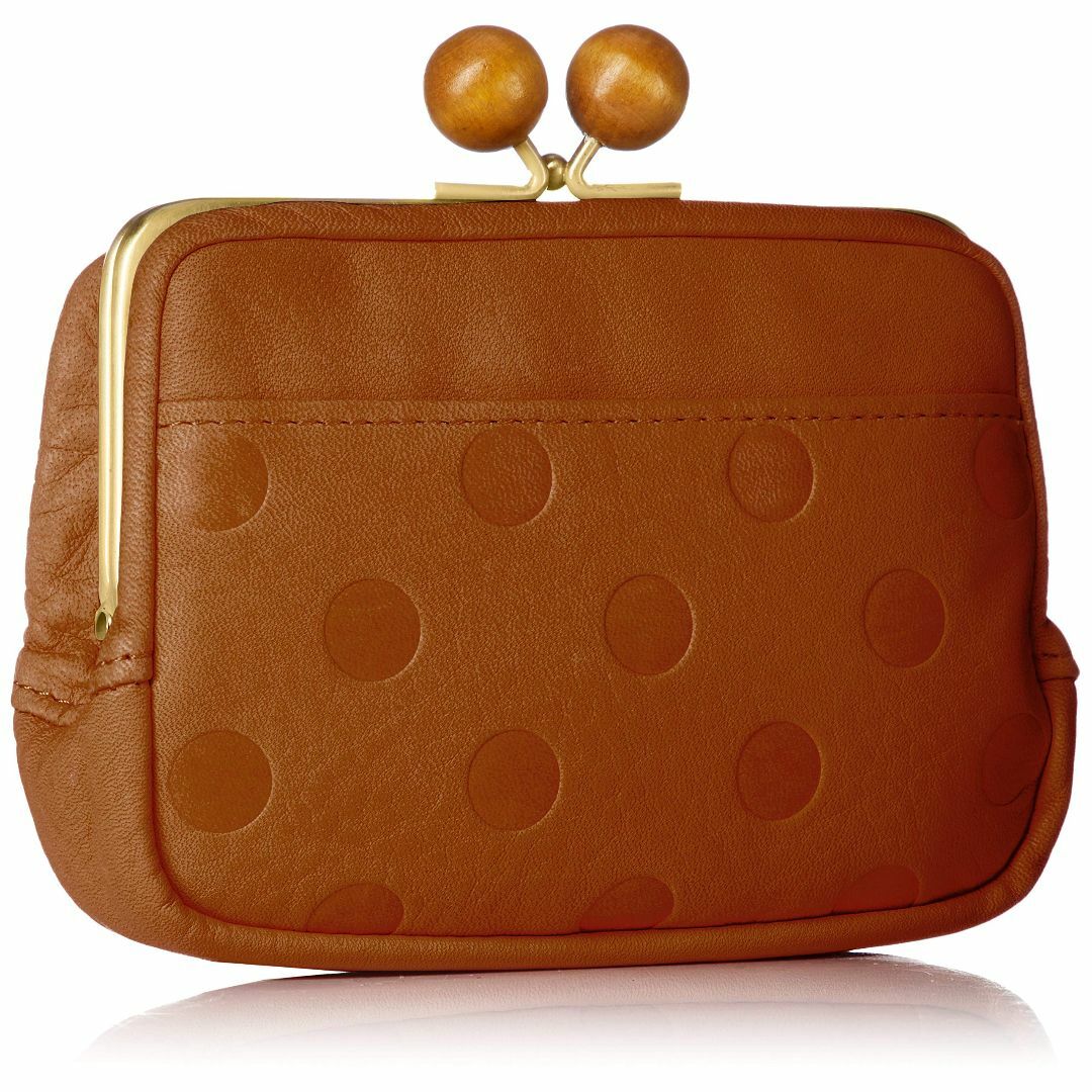 色:キャメルフォルナ 札入れ ウッドボールドット 小財布 レディースのバッグ(その他)の商品写真