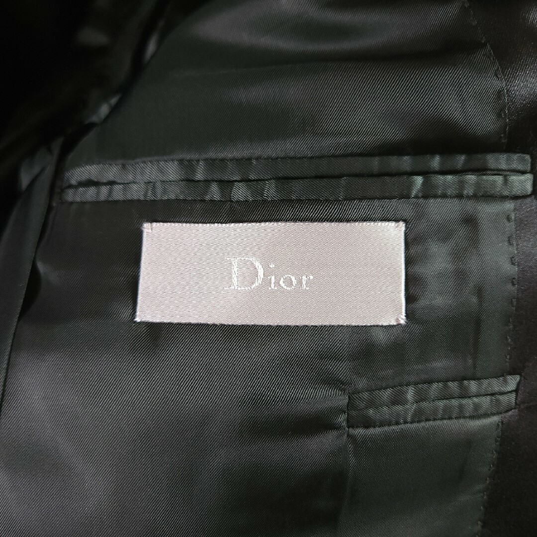 DIOR HOMME(ディオールオム)の07AW Dior homme スモーキングジャケット ブラック ディオールオム メンズのジャケット/アウター(テーラードジャケット)の商品写真