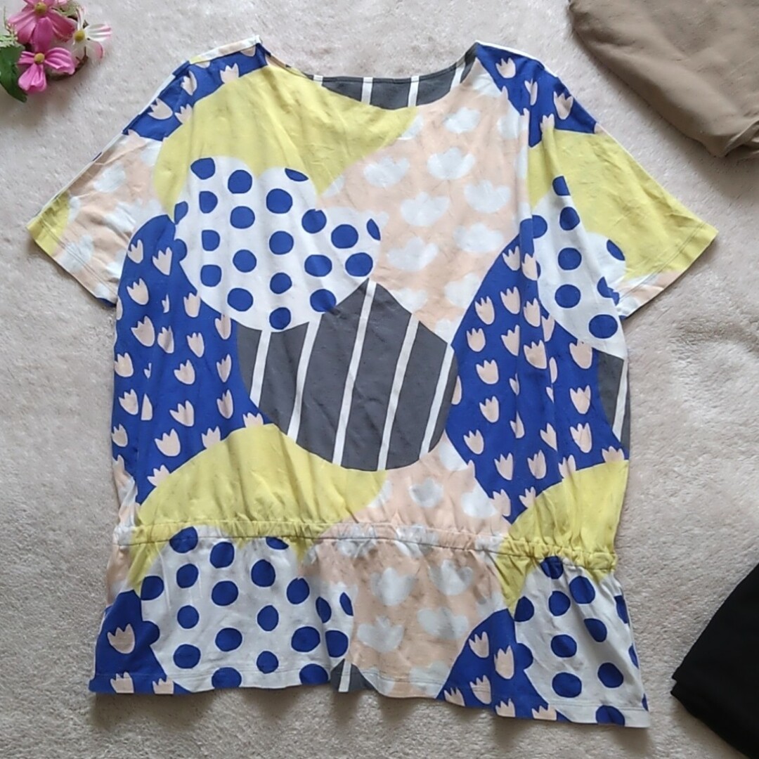 marimekko(マリメッコ)の美品♡マリメッコ marimekko カットソー 半袖 M コットン 綿100 レディースのトップス(カットソー(半袖/袖なし))の商品写真