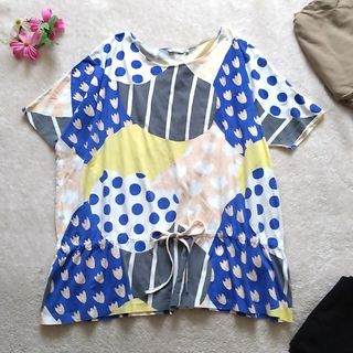 美品♡マリメッコ marimekko カットソー 半袖 M コットン 綿100