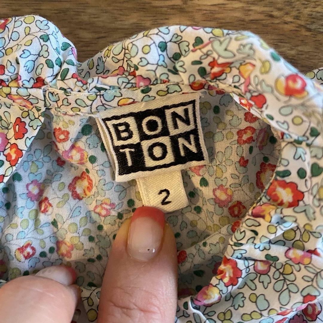 Bonpoint(ボンポワン)の【bonton】リバティブラウス キッズ/ベビー/マタニティのキッズ服女の子用(90cm~)(ブラウス)の商品写真