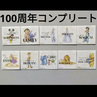 ディズニー(Disney)のディズニー　100周年　スクエア　缶バッジ　Ｃ　コンプリート　②(キャラクターグッズ)