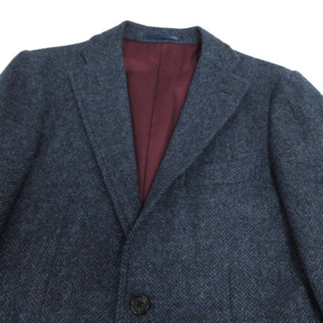 other(アザー)のichee ジャケット MOON 英国製生地 起毛 ヘリンボーン 青 紺 AS メンズのジャケット/アウター(テーラードジャケット)の商品写真