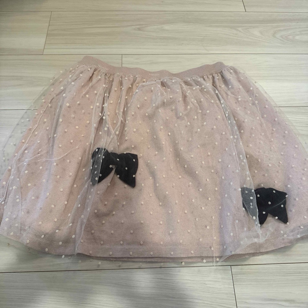 Nina mew(ニーナミュウ)のニーナミュウリボンドットチュールミニスカート レディースのスカート(ミニスカート)の商品写真