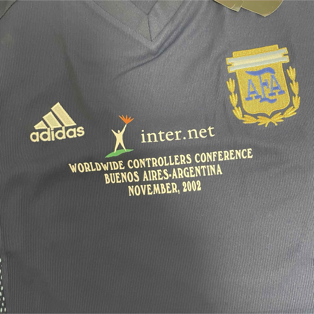 adidas(アディダス)の【新品タグ付き】2002 アルゼンチン代表　ユニフォーム　L　サッカー メンズのトップス(Tシャツ/カットソー(半袖/袖なし))の商品写真