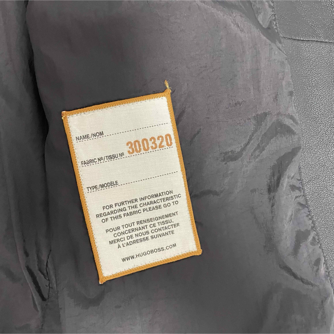 HUGO BOSS(ヒューゴボス)のヒューゴボス　革ジャン　スカル　ドクロ　ラムレザー　ヴィンテージ メンズのジャケット/アウター(レザージャケット)の商品写真