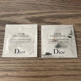 ディオール(Dior)のDior プレステージ　ルフルイドタンドゥローズ　1N ニュートラル　サンプル(ファンデーション)