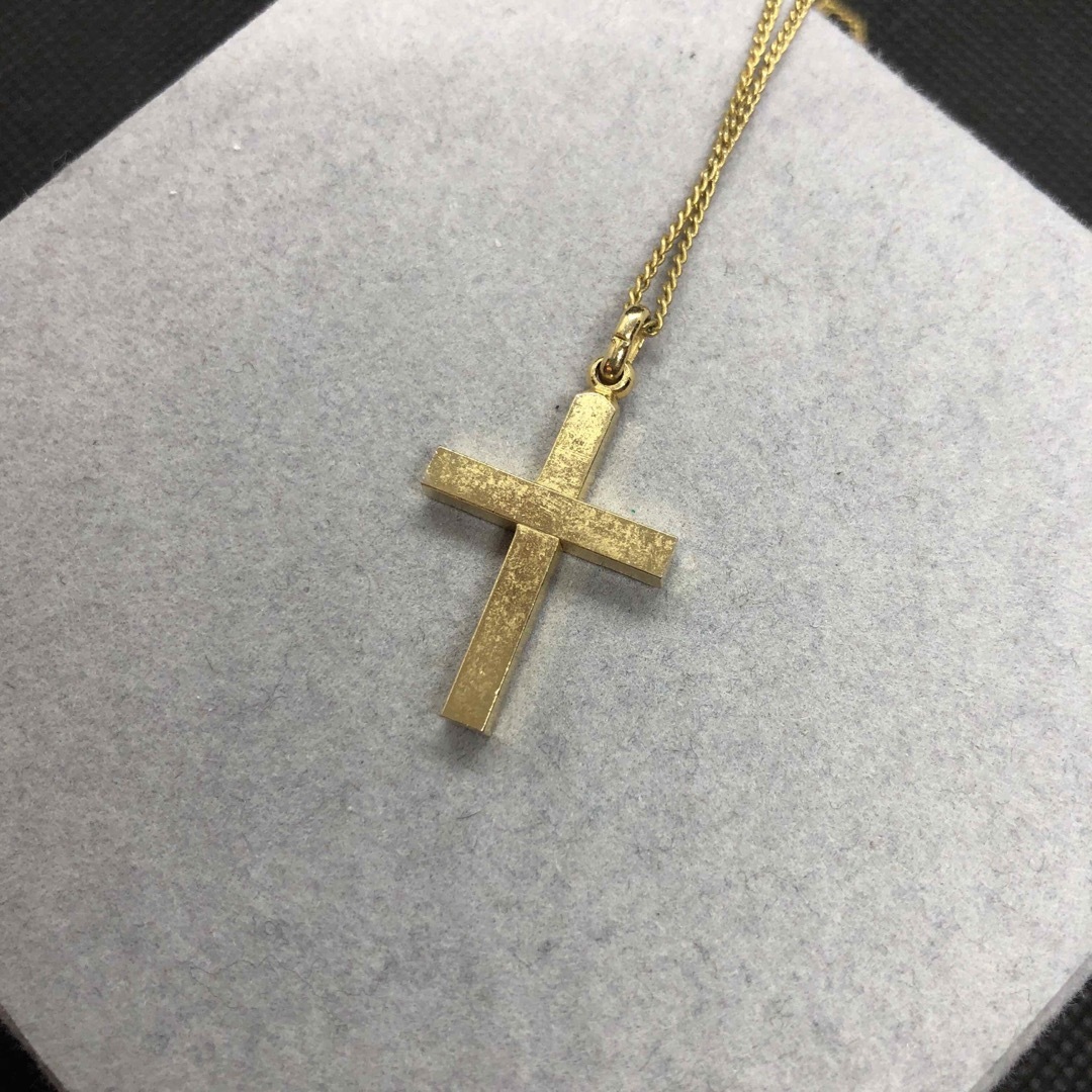 即決 ゴールドカラー クロス 十字架 ネックレス メンズのアクセサリー(ネックレス)の商品写真