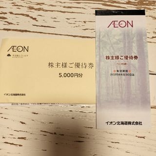 イオン北海道株主優待券　5000円分(ショッピング)