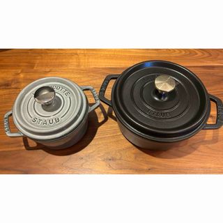 ストウブ(STAUB)のストウブ(ピコ・ココット ラウンド)セット(鍋/フライパン)