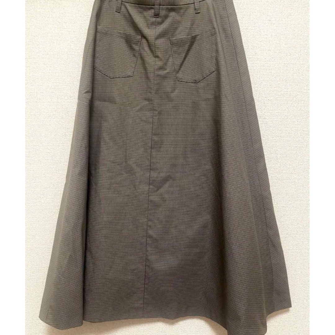 NOLLEY'S(ノーリーズ)のNOLLEY′S ノーリーズ フレア 格子柄 ロング丈スカート レディースのスカート(ロングスカート)の商品写真