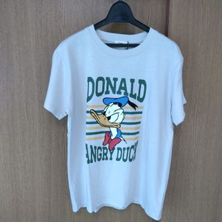 ディズニー(Disney)の新品 未使用 ディズニー ドナルド トップス 半袖 Tシャツ Mサイズ(Tシャツ/カットソー(半袖/袖なし))