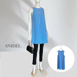 スナイデル(SNIDEL)の美品【スナイデル】チュニックワンピース　ミニワンピース　ノースリーブ　S(ミニワンピース)