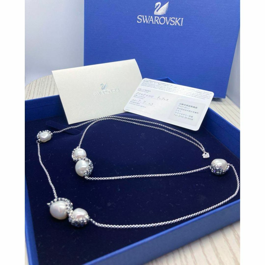 SWAROVSKI(スワロフスキー)の稀少✨美品✨　スワロフスキー　swarovski ロング　ネックレス　正規品 レディースのアクセサリー(ネックレス)の商品写真