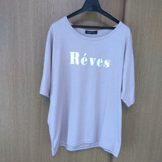 新品 未使用 英字プリント トップス 半袖 Tシャツ レディース ３Ｌサイズ(Tシャツ(半袖/袖なし))