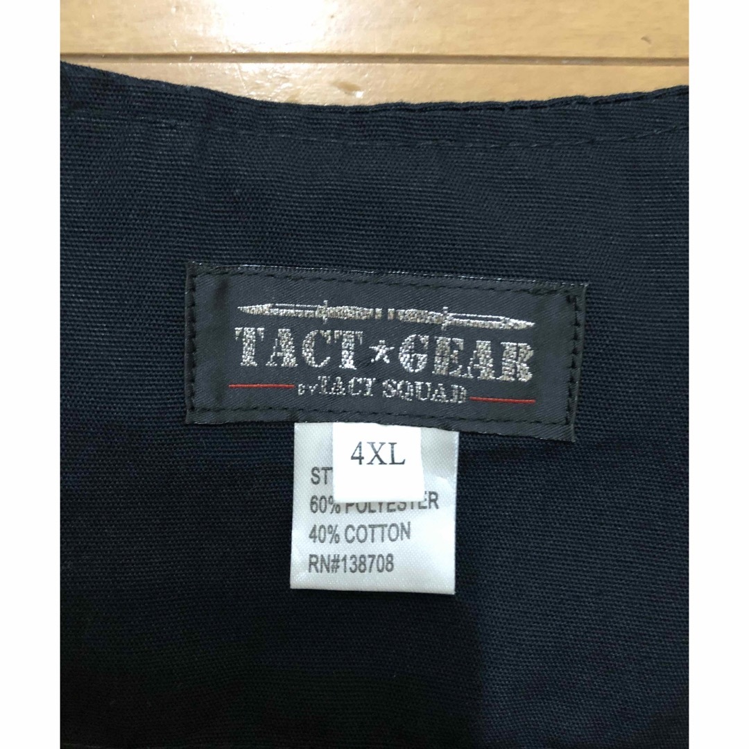 4XL ミリタリーベスト  TACT GEAR  カーゴベストフィッシングベスト メンズのトップス(ベスト)の商品写真