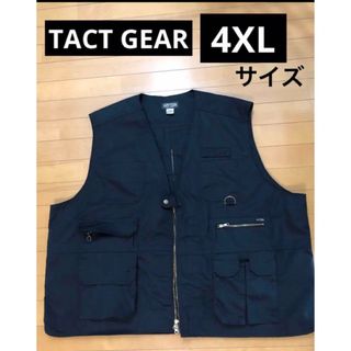 4XL ミリタリーベスト  TACT GEAR  カーゴベストフィッシングベスト(ベスト)