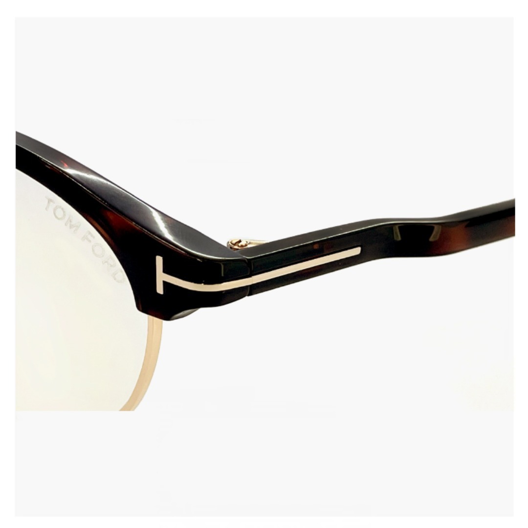 TOM FORD(トムフォード)の【新品】 トムフォード TF5933-D-B 052 度なし ブルーライトカット メガネ TOM FORD FT5933-d-b/v 052 tf5933db tf5933db tomford 伊達メガネ サングラス uvカット メンズ レディース ユニセックス モデル ハバナ デミブラウン ブロー サーモント型 アジアンフィット 日本企画 メンズのファッション小物(サングラス/メガネ)の商品写真