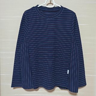 美品 シンプルライフ カットソー Tシャツ ボーダー ブルー