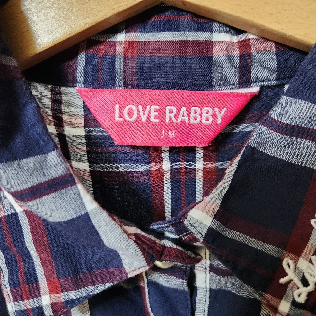 LOVE RABBY　ノースリーブチェックブラウス　160 キッズ/ベビー/マタニティのキッズ服女の子用(90cm~)(ブラウス)の商品写真