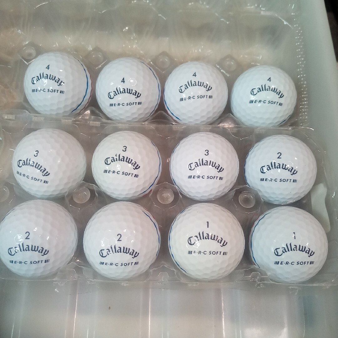 Callaway Golf(キャロウェイゴルフ)のロストボール  ERC  SOFT  最新 12球 スポーツ/アウトドアのゴルフ(その他)の商品写真