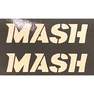 マッシュ(MASH)の[10㎝]MASH マッシュカッティングステッカー◆2点◆リフレクターホワイト◆(その他)