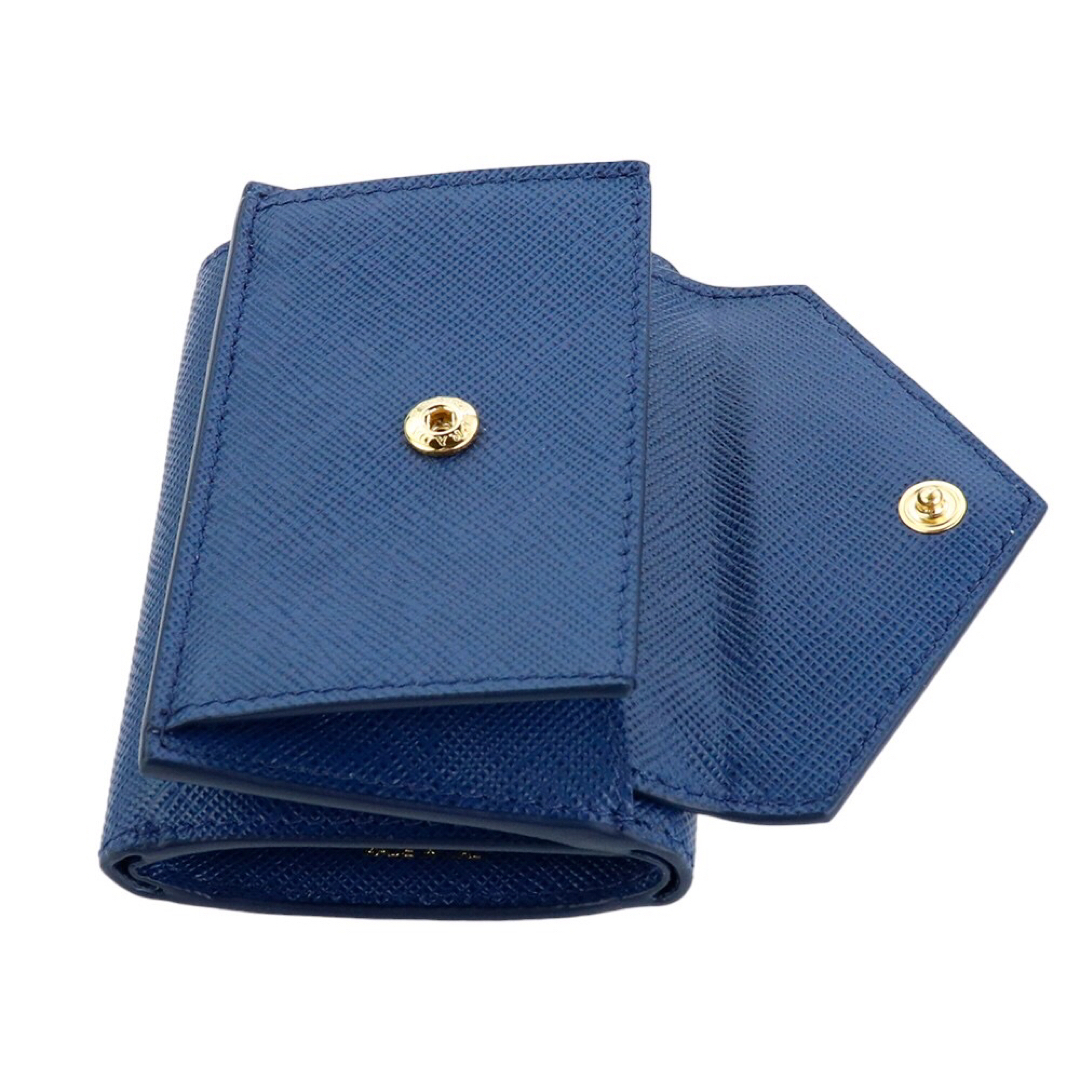 PRADA(プラダ)のプラダ 三つ折り財布 1MH021 QHH F0016 NERO BLUETTE レディースのファッション小物(財布)の商品写真