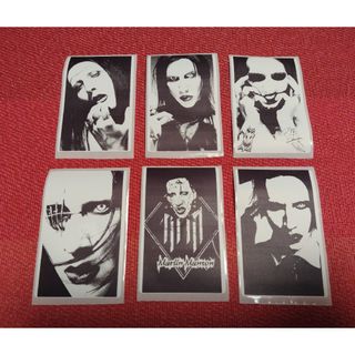 Marilyn Manson マリリン・マンソン 全長8cm防水加工シール 6枚