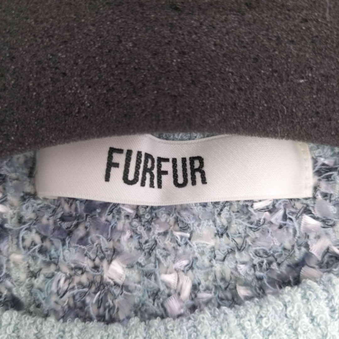 fur fur(ファーファー)のfurfur(ファーファー) ツイードニットトップス レディース トップス レディースのトップス(ニット/セーター)の商品写真