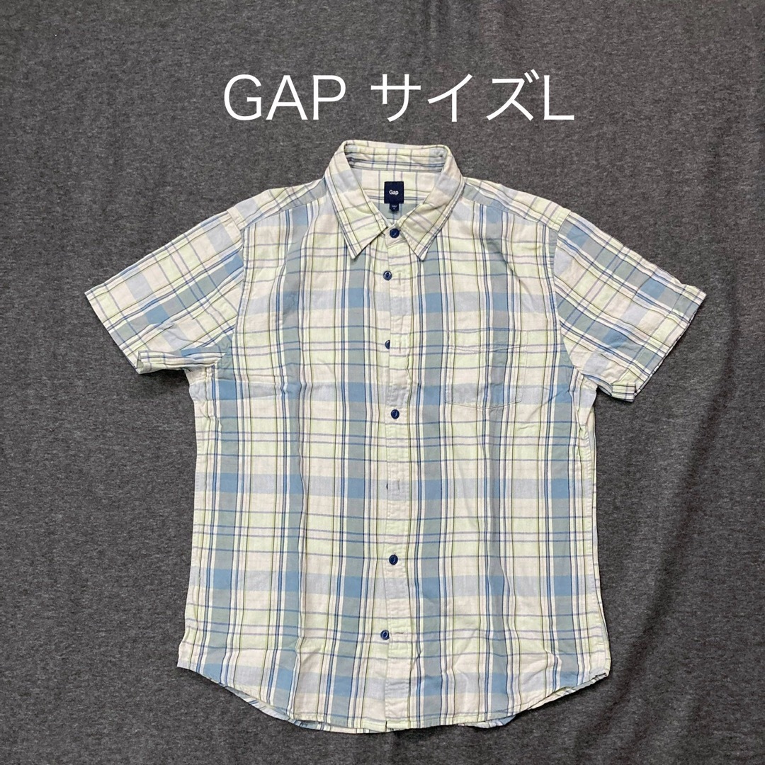 GAP(ギャップ)のGAP 半袖シャツ　L チェック メンズのトップス(シャツ)の商品写真