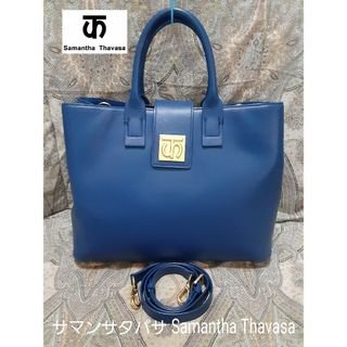 Samantha Thavasa 本革/2way/斜め掛けショルダーハンドバッグ(ショルダーバッグ)